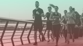 People running